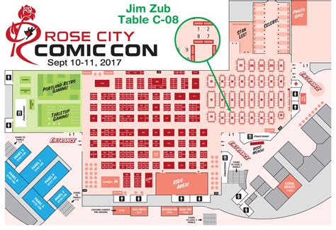 rose city comic con 2024|rose city comic con map.